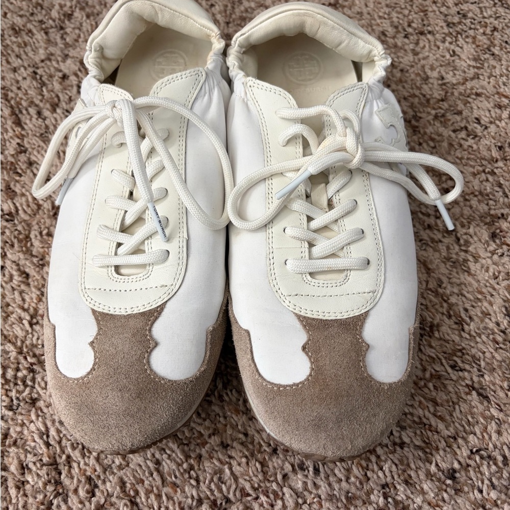 Tory Burch double T Trainer Sneakers Sz 9